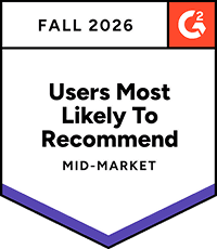 G2 Fall award 2026 Property Management Users Most Likely To Recommend