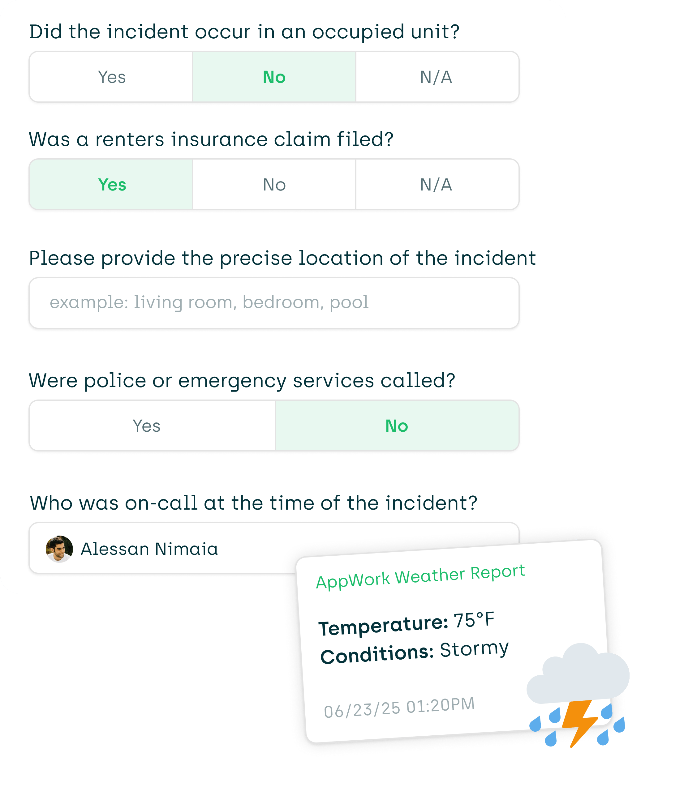mitigating risks with AppWorks new weather feature
