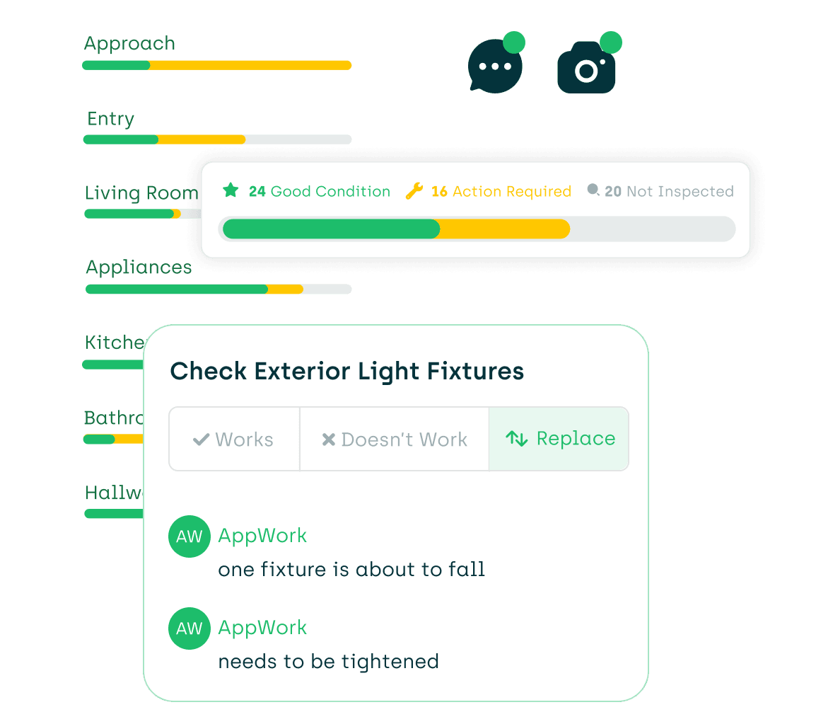 easily check inspection progress