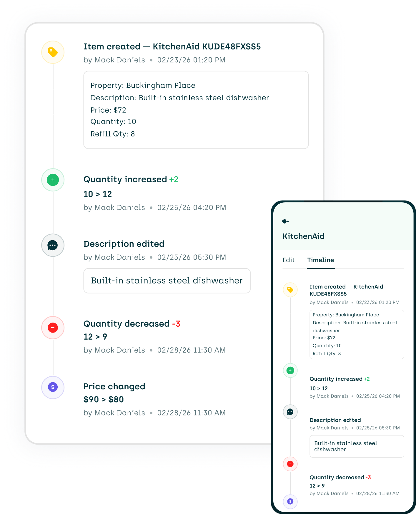 Inventory management info