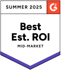 Appworks G2 2025 Summer Award For Property Management Best Estimated ROI Mid-Market ROIAppworks G2 2025 Summer Award For Property Management Best Estimated ROI Mid-Market Award