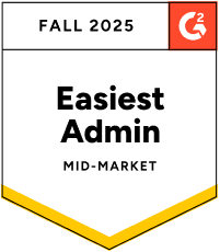 Appworks G2 2025 Fall Award For Property Management Easiest Admin Mid-Market Award