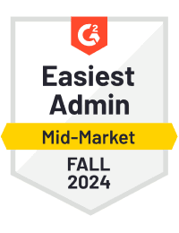 Appworks G2 2024 Fall Award for Property Management Easiest Admin Mid-Market Ease Of Admin