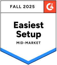 Appworks G2 2025 Fall Award For Property Management Easiest Setup Mid-Market Award