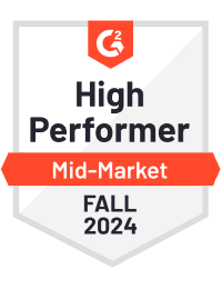 Appworks G2 2024 Fall Award for Property Management High Performer Mid-Market High Performer