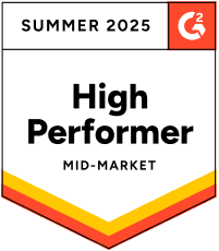 Appworks G2 2025 Summer Award For Property Management High Performer Mid-Market Award