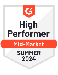 AppWorks G2 Summer 2024 badge for Property Management High Performer Mid-Market High Performer