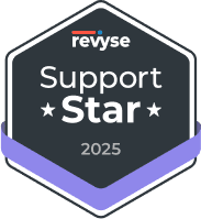 Revyse 2025 Support Star badge from the Best of Category Awards.